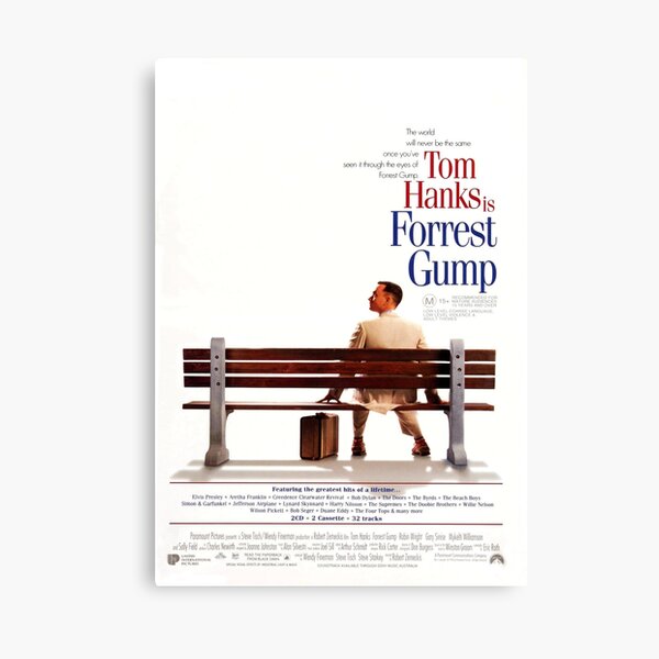 Forrest gump poster Impression sur toile
