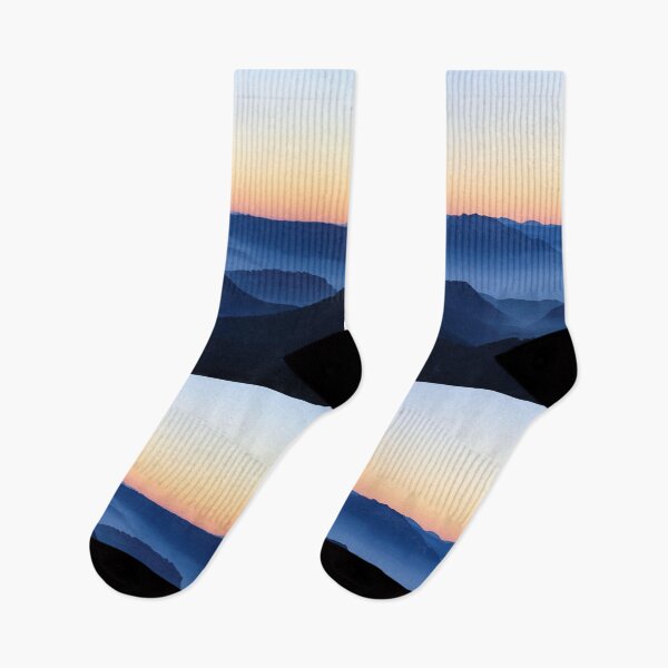 Item preview, Dreamy Blue Sunset Mountains designed and sold by newburyboutique.