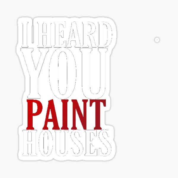 "the irishman (2019) movie “i heard you paint houses” netflix" Sticker