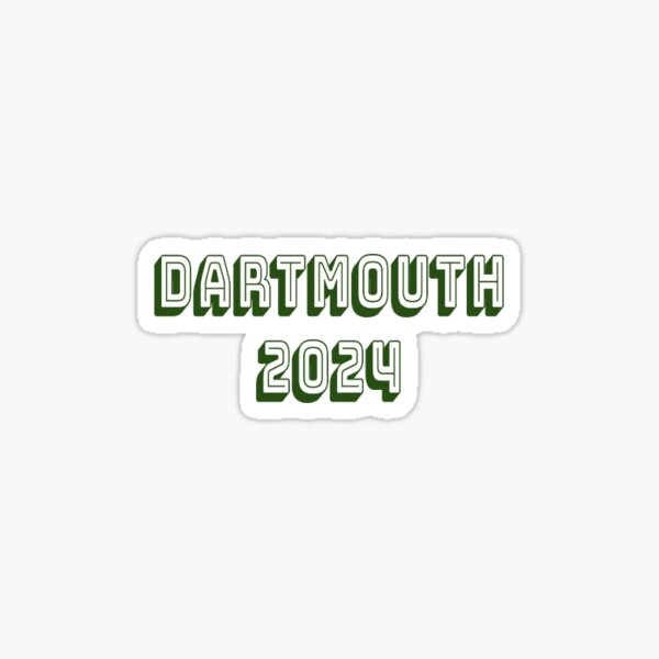 "Dartmouth 2024" Sticker for Sale by mangotango711 Redbubble