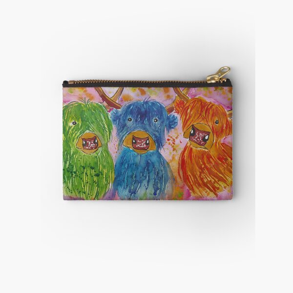 Item preview, Colourful Quirky Highland Cows designed and sold by Casimirasart.