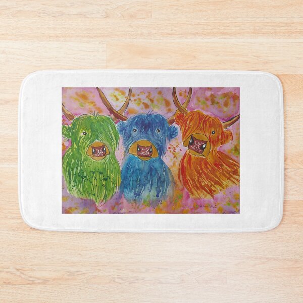 Item preview, Colourful Quirky Highland Cows designed and sold by Casimirasart.