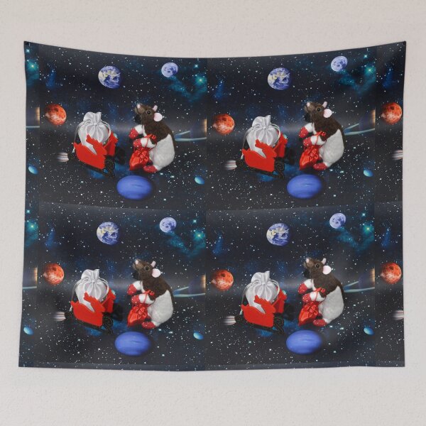 Item preview, Christmas Rat Sleigh designed and sold by WolfySilver.