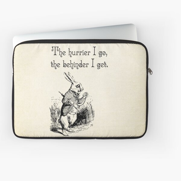 Alice In Wonderland White Rabbit Late The Hurrier I Go Tote Bag