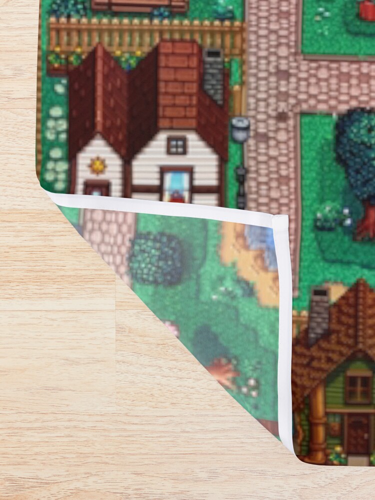 "Stardew valley town map" Shower Curtain for Sale by jellyrelish