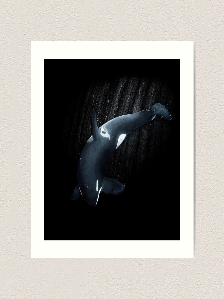 Into the Black - Orca | Art Print