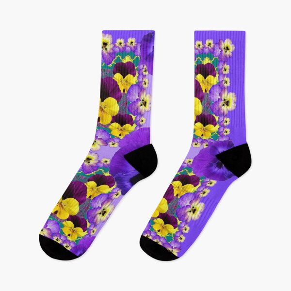 Item preview,  AMETHYST  PURPLE-YELLOW VIOLAS & PANSIES ART, designed and sold by sharlesart.