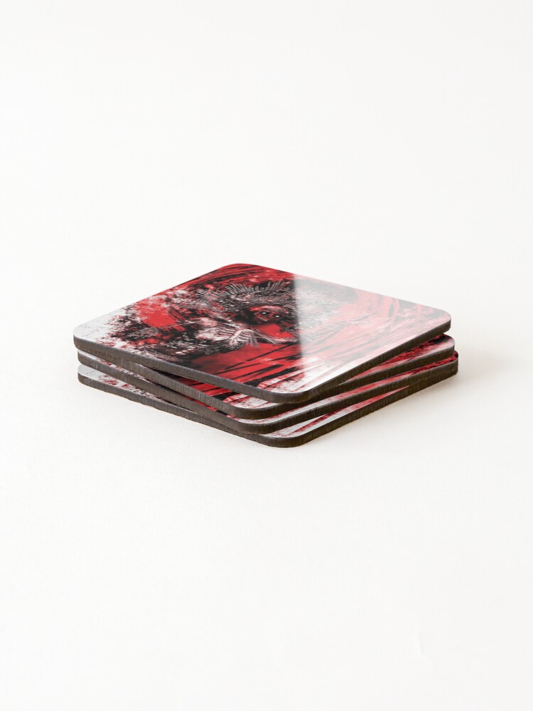 Thumbnail 4 of 5, Coasters (Set of 4), The Ritual designed and sold by RoosterRepublic.