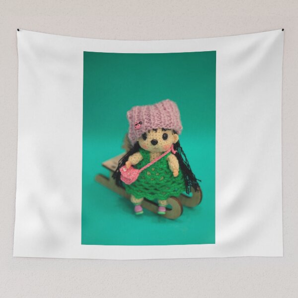 Item preview, Hedgehog doll sitting on sledge designed and sold by olena2552.