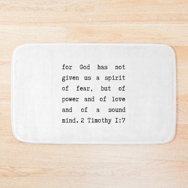 Item preview, Christian quote Spirit of power and love and sound mind verse designed and sold by pureheartvision.