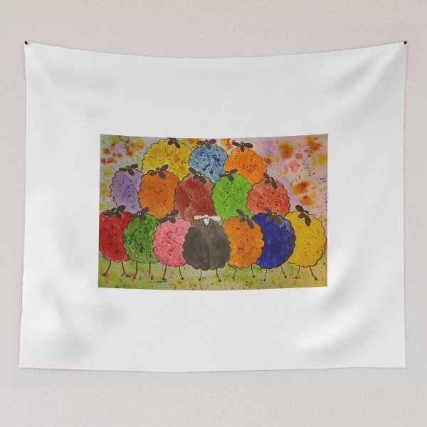 Item preview, Colourful Quirky Sheep designed and sold by Casimirasart.