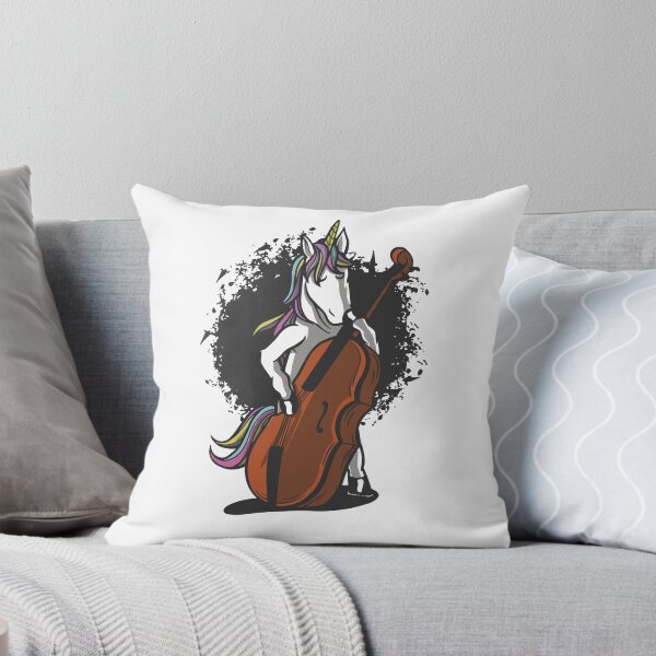 Item preview, Unicorn plays double bass music designed and sold by Dibbelchen.