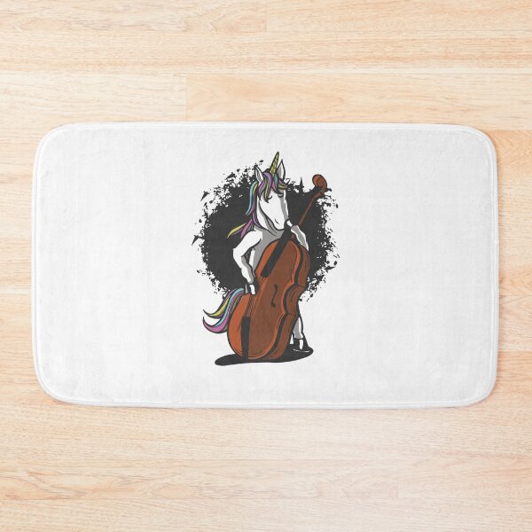 Item preview, Unicorn plays double bass music designed and sold by Dibbelchen.