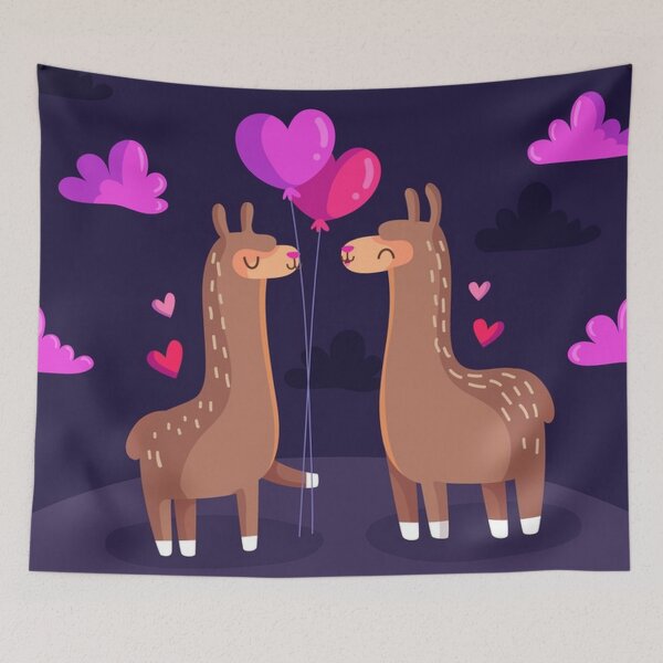 Item preview, Valentine Llamas designed and sold by pugmom4.