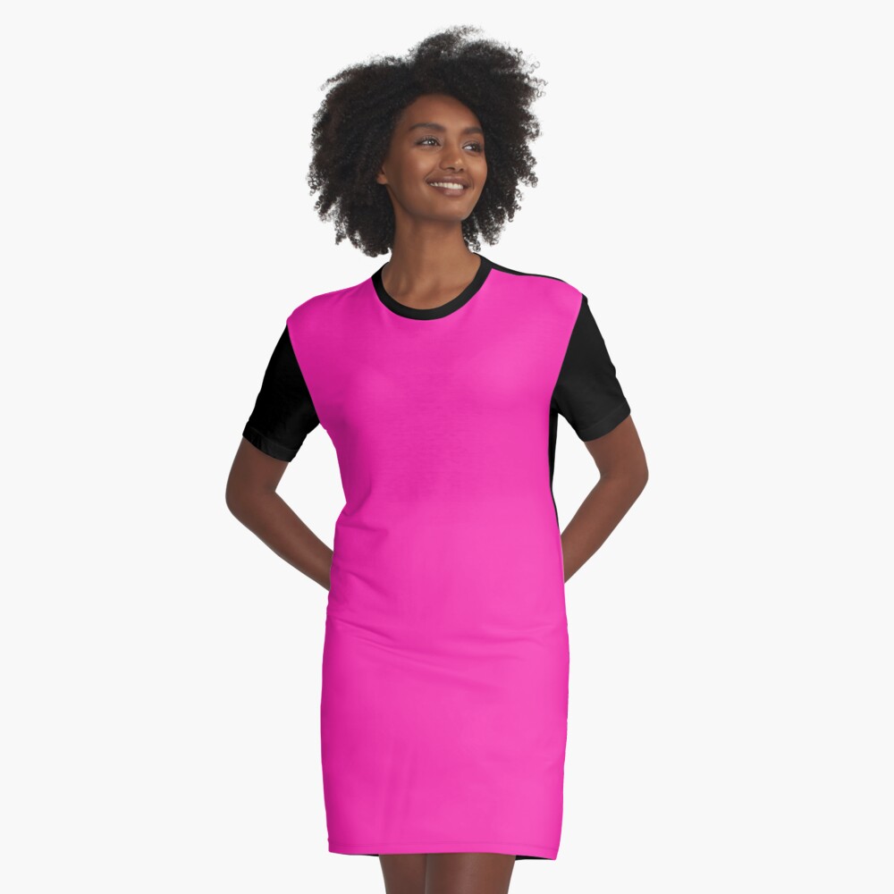 fuchsia t shirt dress