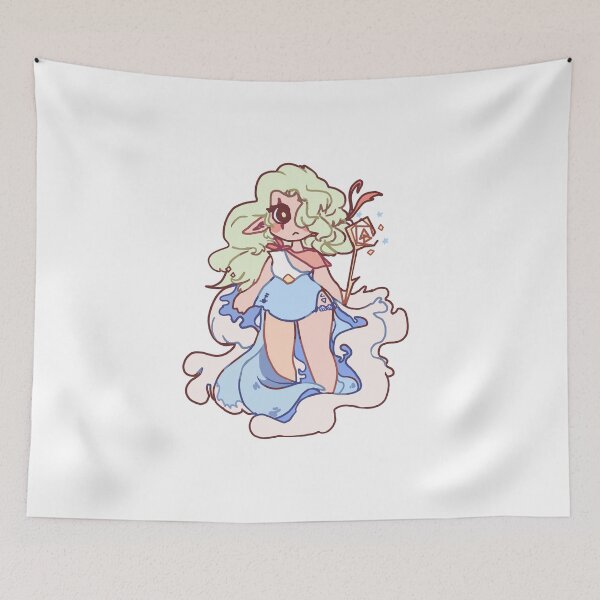 Item preview, Magical Girl water Witch with green hair designed and sold by Ivy Fox Illustration.