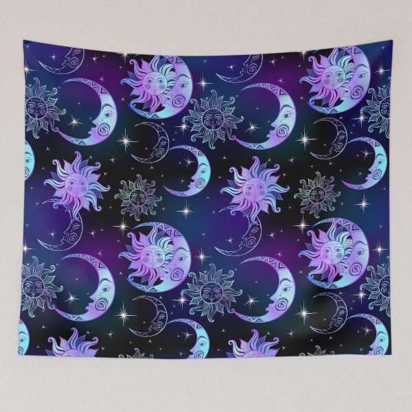 Item preview, Celestial Sun and Moon designed and sold by Sugar-Magnolia.