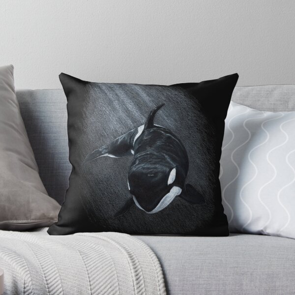 White Whale - Orca Throw Pillow