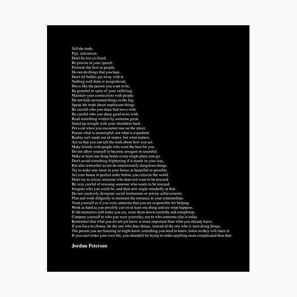 Item preview, Quotes by Jordan Peterson designed and sold by Alli Well.