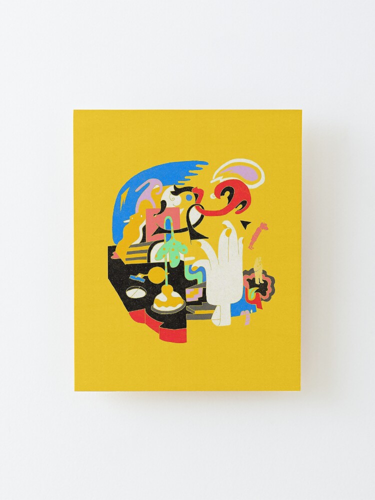 Alternate view of Faces - Mac Miller Mounted Print