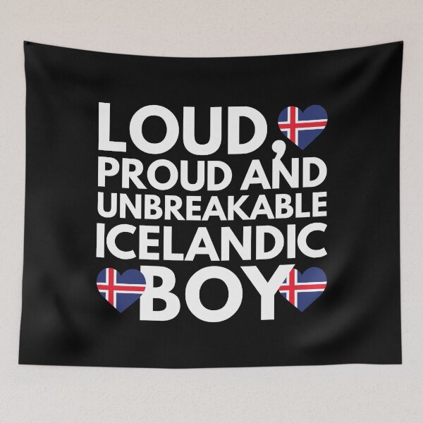 Item preview, I am Icelandic Boy Loud, Proud and Unbreakable designed and sold by HelloFromAja.