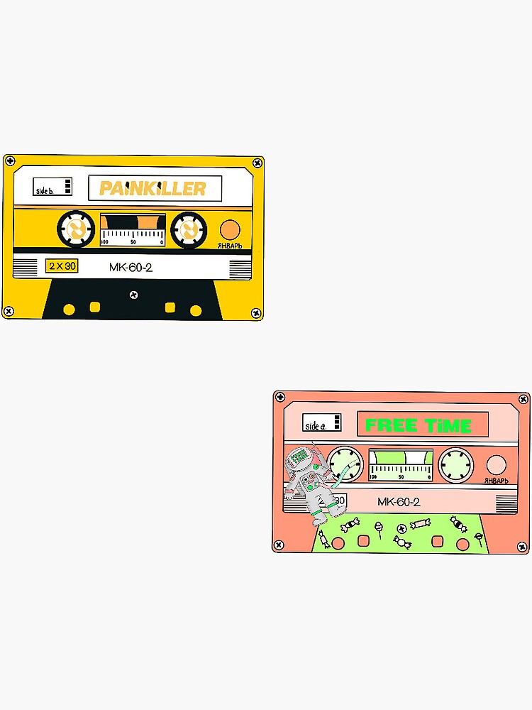 free time and painkiller cassette tape duo by laurenfitz
