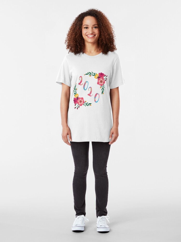 Alternate view of Happy New Year 2020 Slim Fit T-Shirt