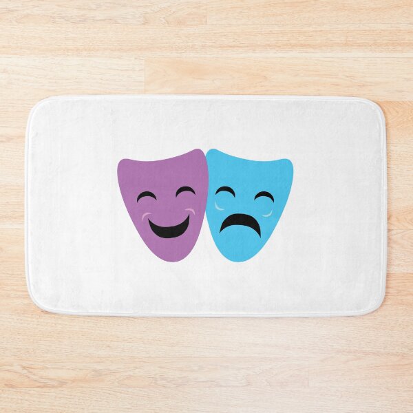 Item preview, Blue and Purple Comedy and Tragedy Drama Masks designed and sold by toxiferous.