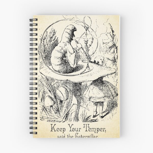 Item preview, Alice in Wonderland Quote -  Keep Your Temper - Caterpillar Quote - 0154 designed and sold by ContrastStudios.