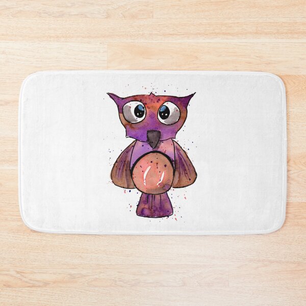 Item preview, Purple Owl Watercolor designed and sold by Sebastian Grafmann.
