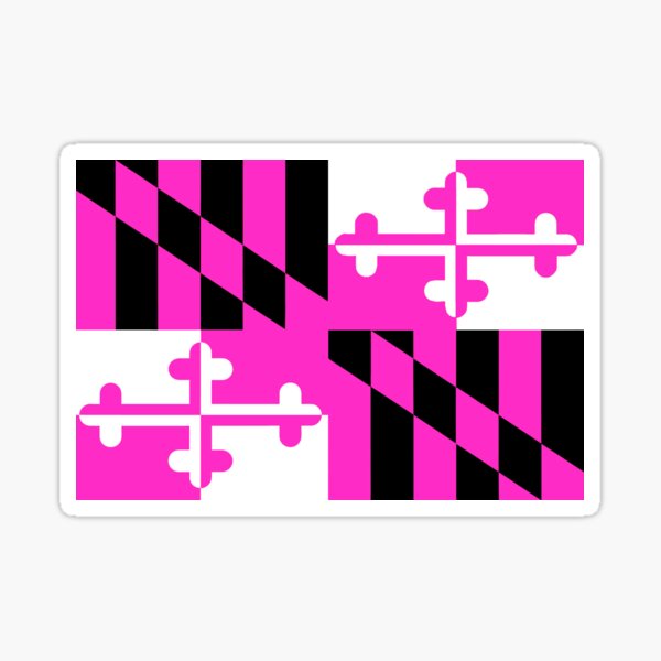 Item preview, Maryland State Flag Pink Breast Cancer Awareness Save the Tatas Baltimore Hon designed and sold by Draculaura2009.