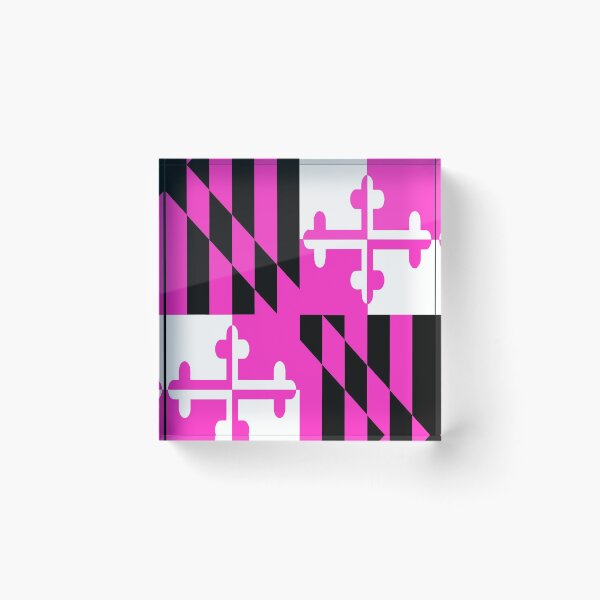 Item preview, Maryland State Flag Pink Breast Cancer Awareness Save the Tatas Baltimore Hon designed and sold by Draculaura2009.