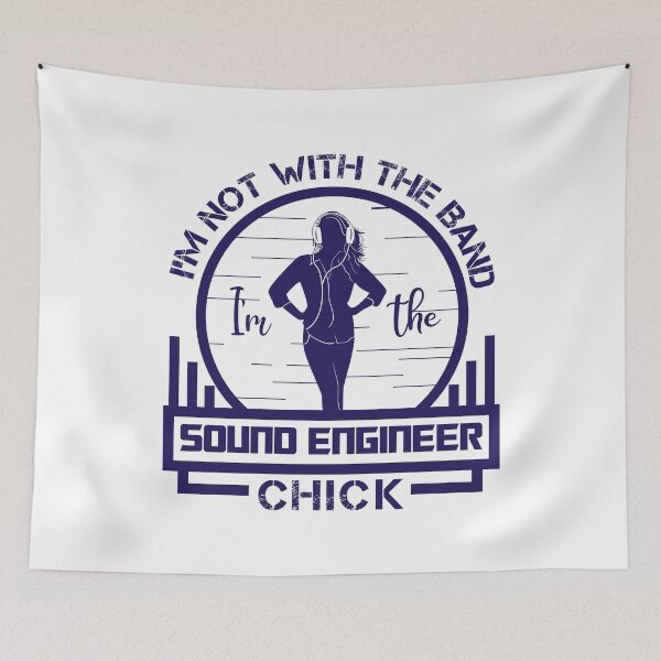 Item preview, I'm Not With The Band, I'm The Sound Engineer Chick designed and sold by EdifyEra.