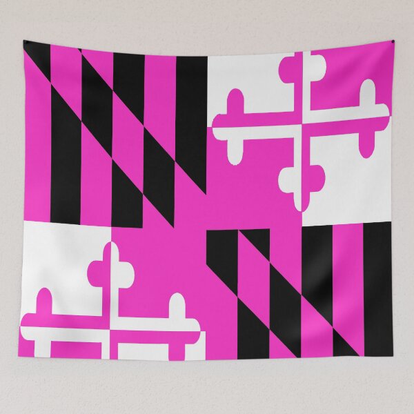 Item preview, Maryland State Flag Pink Breast Cancer Awareness Save the Tatas Baltimore Hon designed and sold by Draculaura2009.