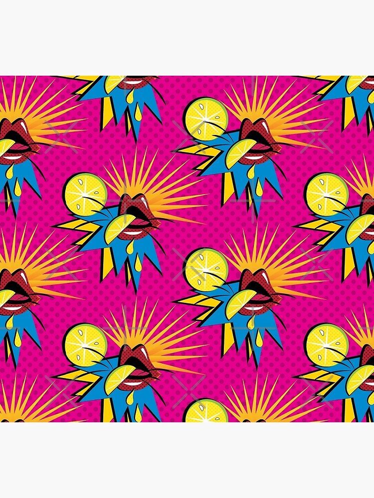 Sour Citrus Splash Pop Art by CreativeContour