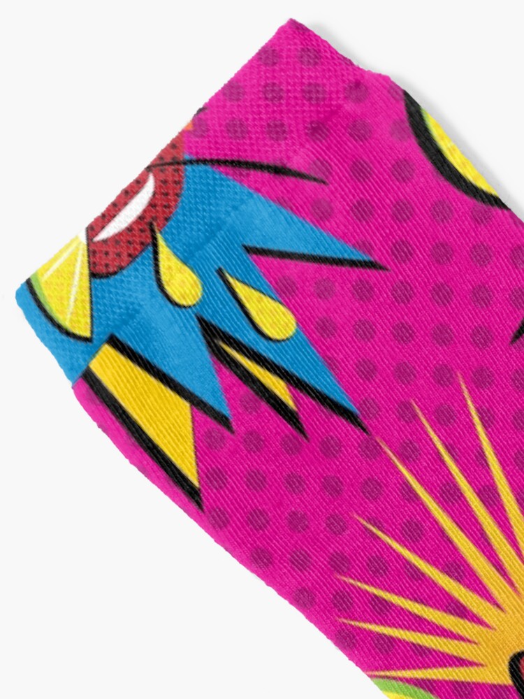 Alternate view of Sour Citrus Splash Pop Art Socks
