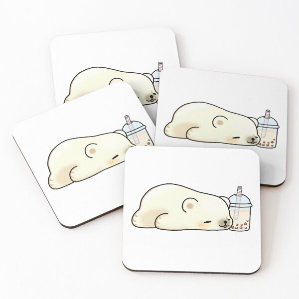 Item preview, Little Polar Bear Chilling with it's Boba Tea designed and sold by SirBobalot.