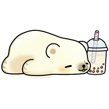 Artwork thumbnail, Little Polar Bear Chilling with it's Boba Tea by SirBobalot