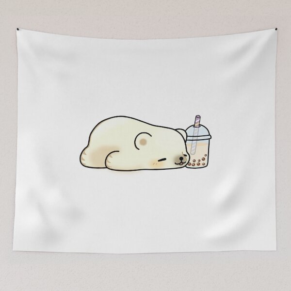 Item preview, Little Polar Bear Chilling with it's Boba Tea designed and sold by SirBobalot.