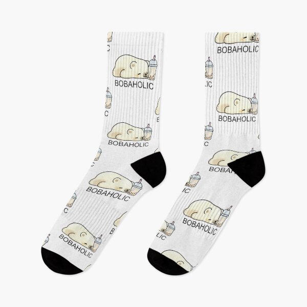 Item preview, Bobaholic Little Polar Bear Chilling with it's Boba Tea designed and sold by SirBobalot.