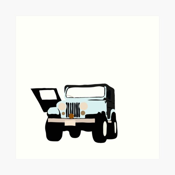 Stiles Stilinski Jeep Art Print By Amalieedits Redbubble