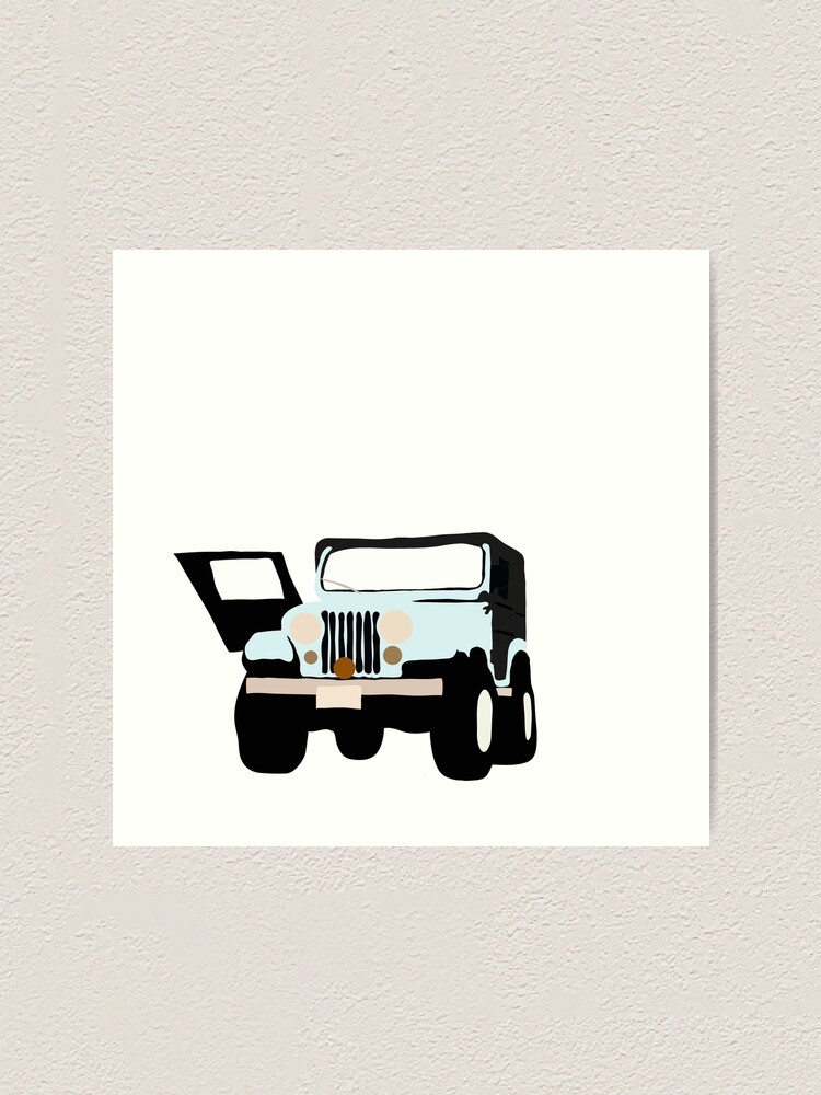 Stiles Stilinski Jeep Art Print By Amalieedits Redbubble