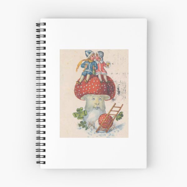 Item preview, Christmas kids drinking cocoa on a magic mushroom. designed and sold by arcadianjones.