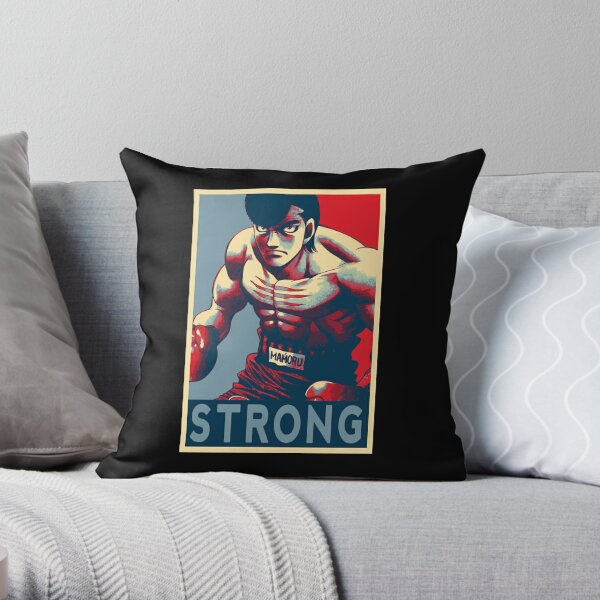 Alexander Volg Zangief Strong Hajime No Ippo Throw Pillow By Lucashinsekai Redbubble