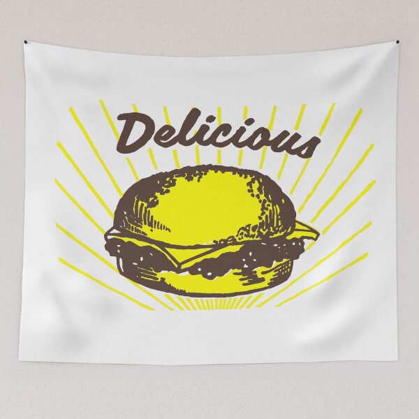 Item preview, Delicious Burger Brown and Yellow designed and sold by shtem.
