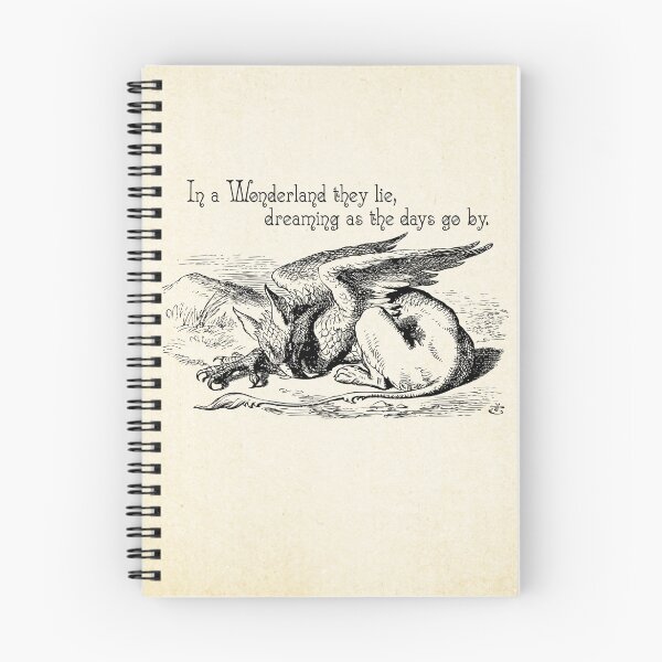Item preview, Alice in Wonderland Quote - In Wonderland they Lie - Griffon Quote - 0156 designed and sold by ContrastStudios.