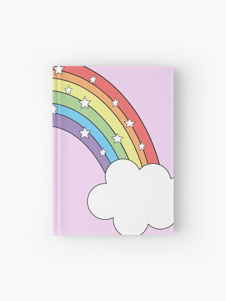 Cuaderno de tapa dura «Pastel arcoiris y estrellas en la nube 9» de  blissery | Redbubble