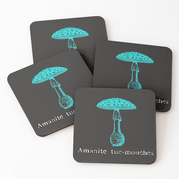 Item preview, Mushrooms Amanite Tue-Mouches Turquoise  designed and sold by shtem.