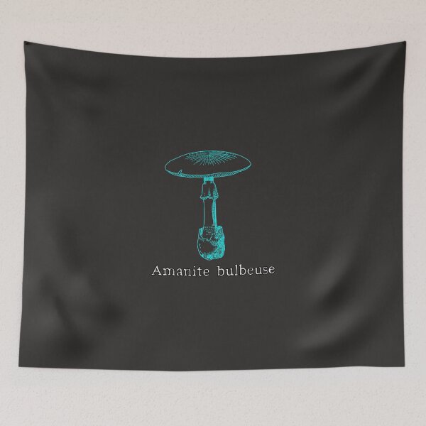 Item preview, Mushrooms Amanite Bulbeuse Turquoise  designed and sold by shtem.