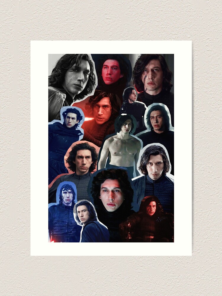 Adam Driver Als Ben Kylo Collage Edit Kunstdruck Von Goon Squad Redbubble